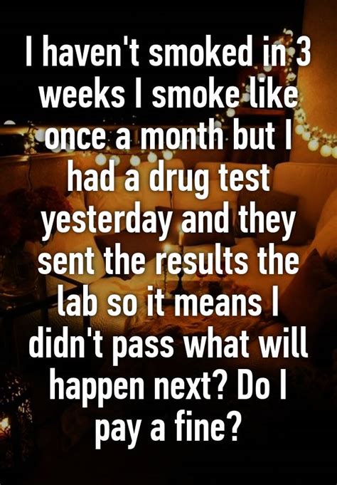 Just get fake piss, and keep it in your car with some tighty whities. . Haven t smoked in 3 weeks still testing positive reddit